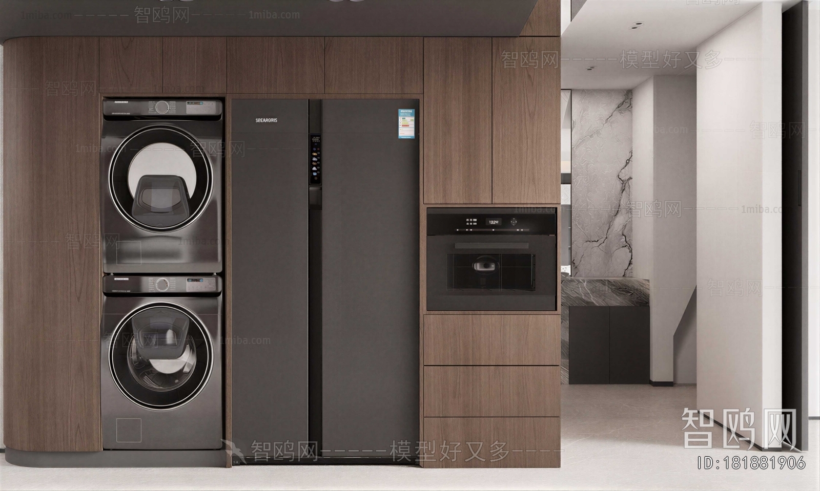 Modern Laundry Cabinet