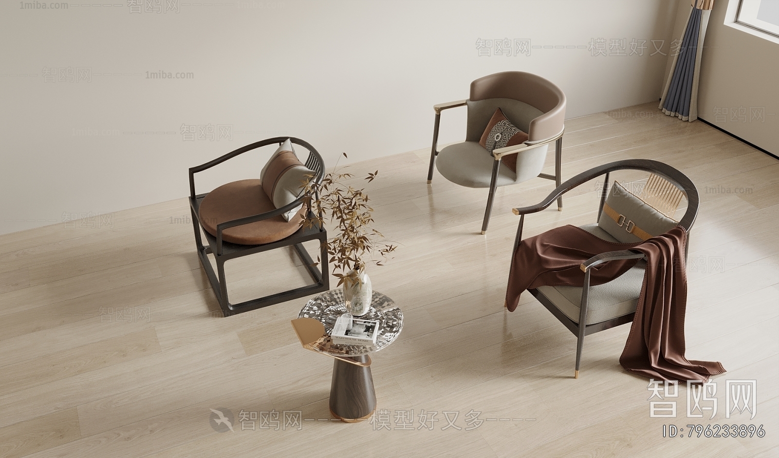 New Chinese Style Lounge Chair