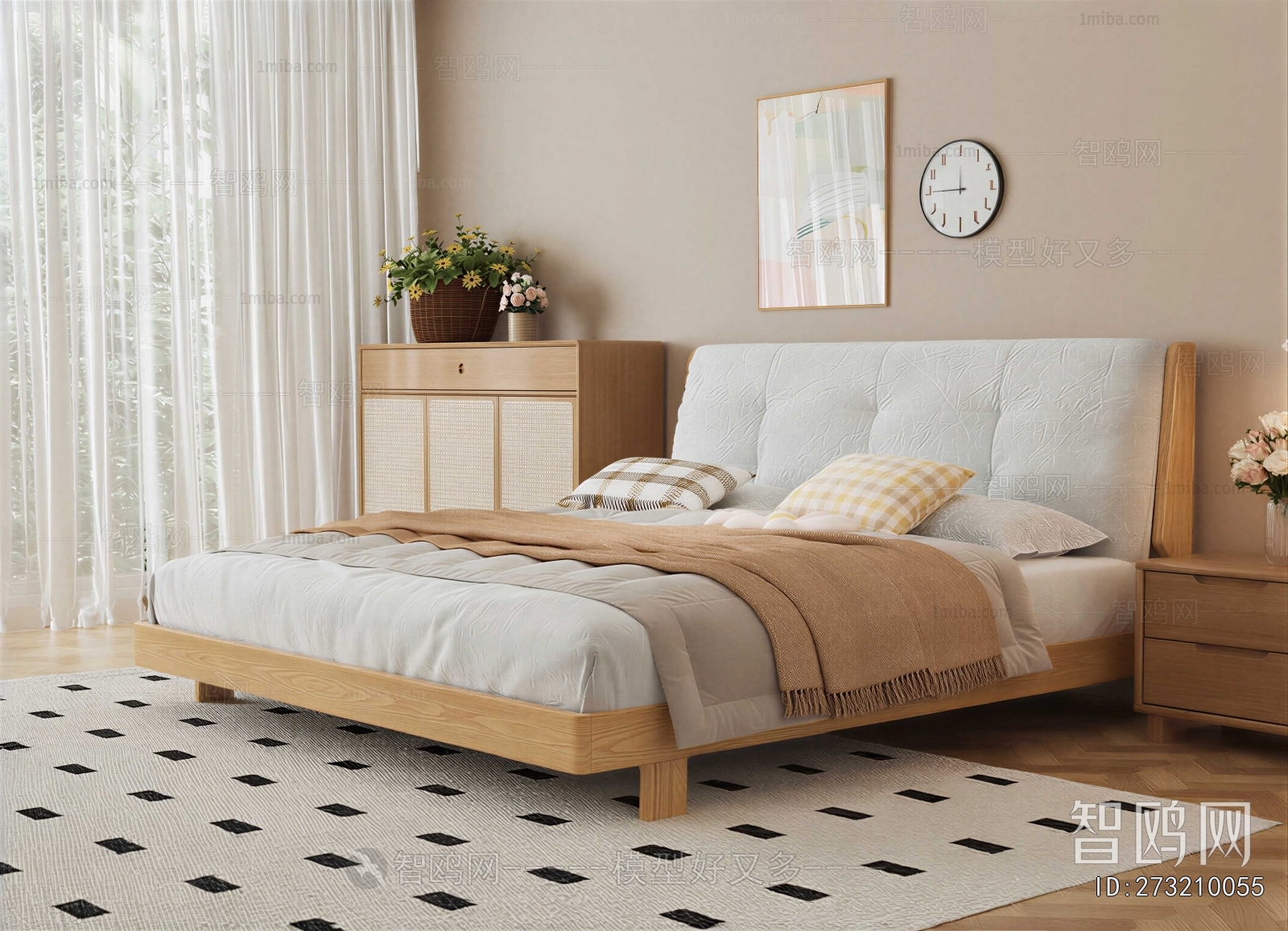 Nordic Style Double Bed