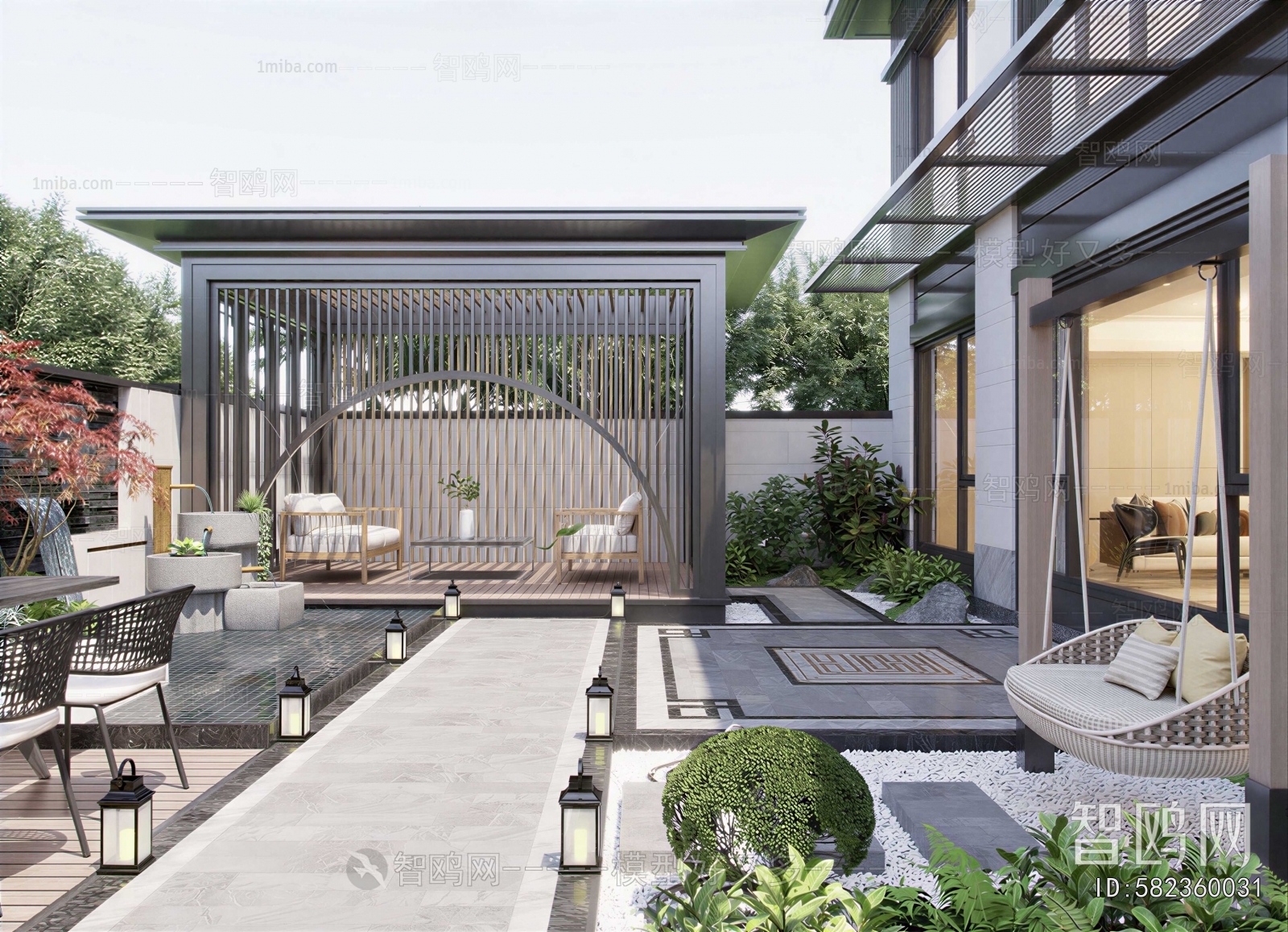 New Chinese Style Courtyard/landscape