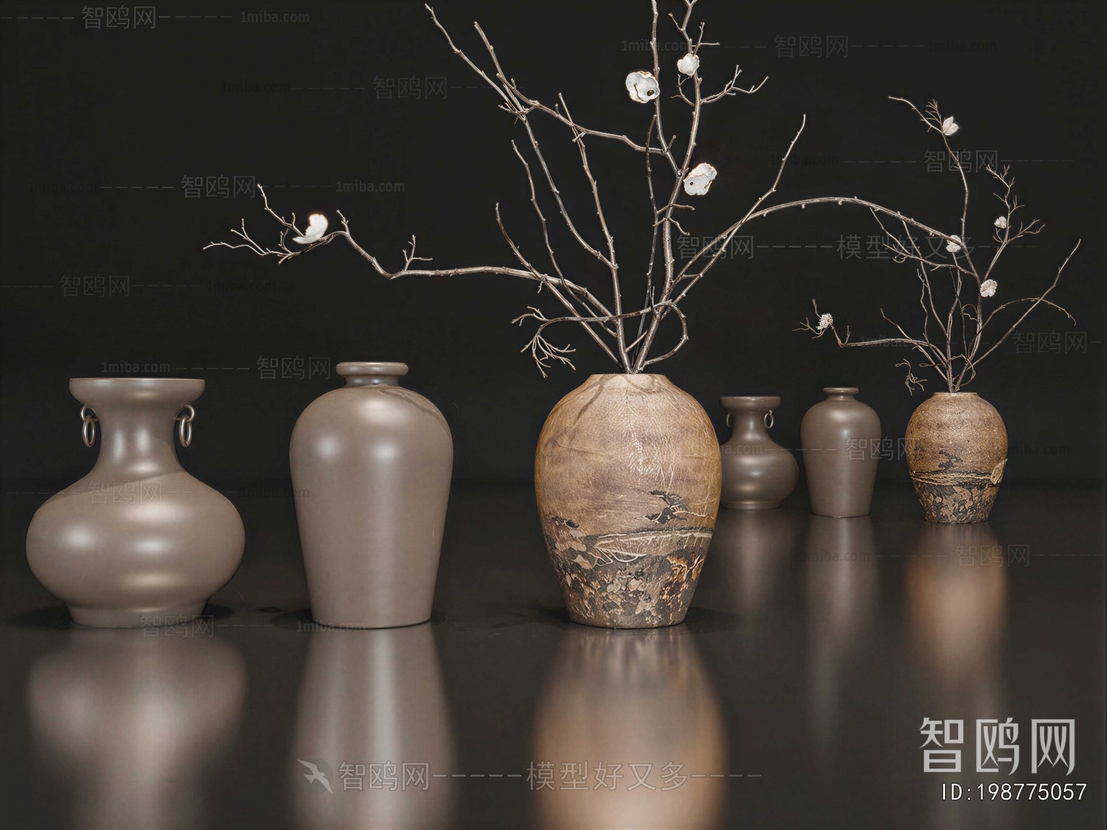 Wabi-sabi Style Clay Pot