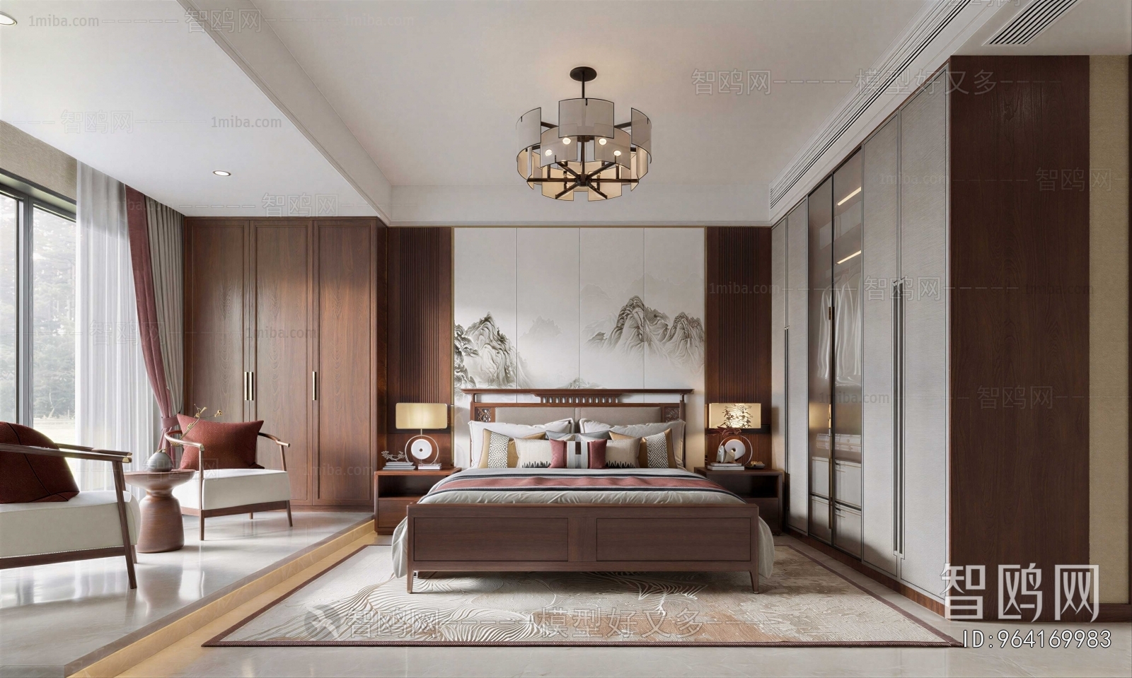 New Chinese Style Bedroom