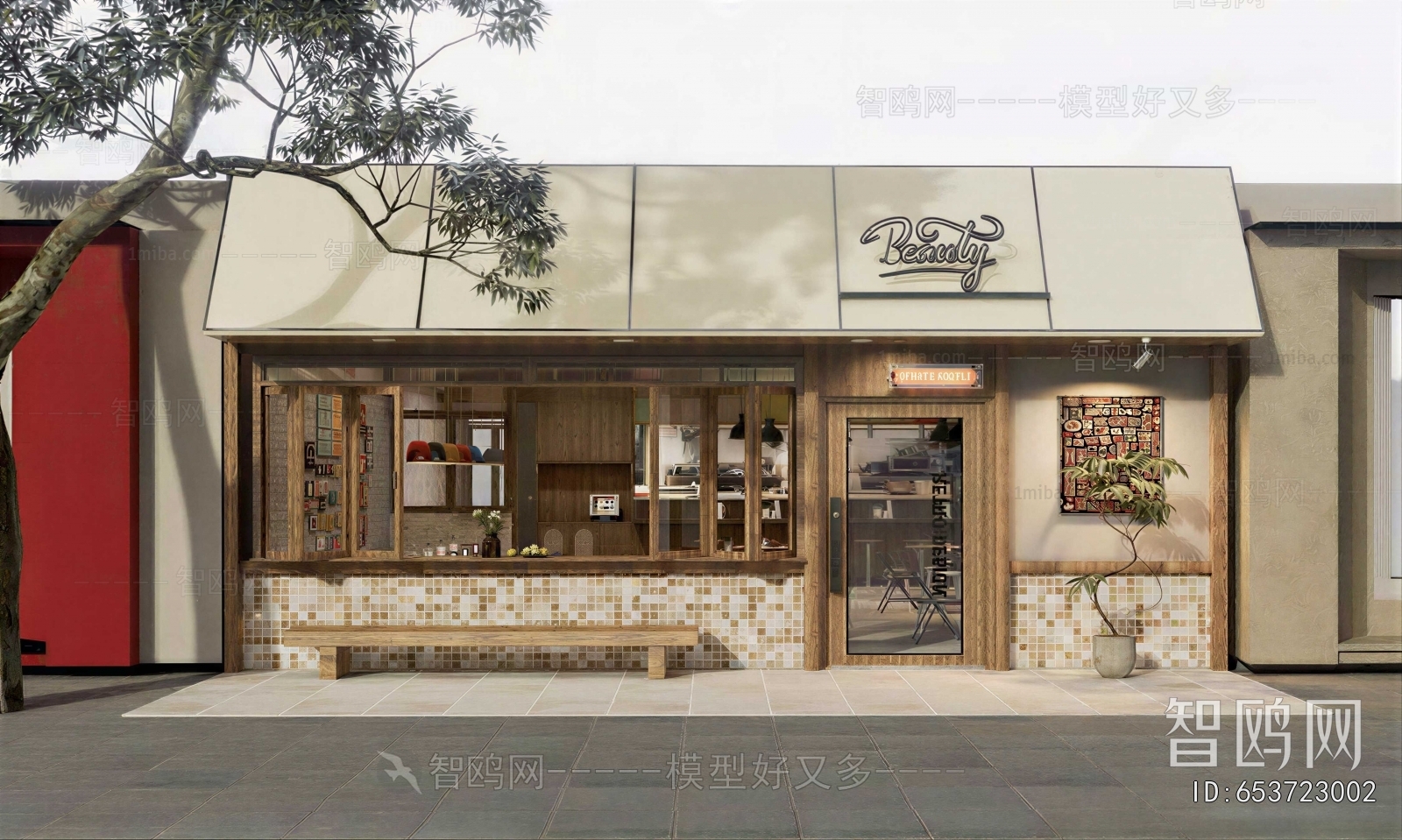 Retro Style Facade Element