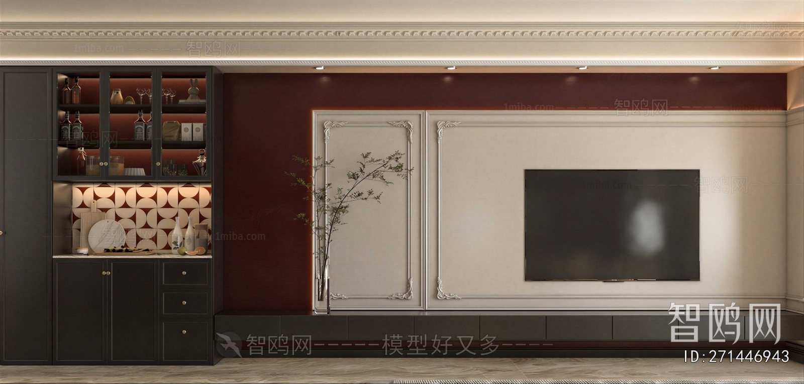 French Style TV Wall