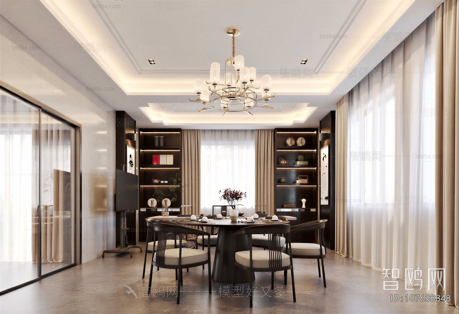 New Chinese Style Dining Room