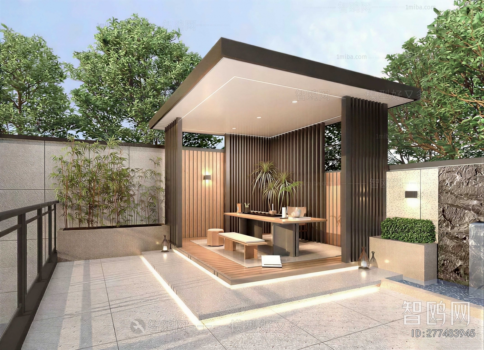 New Chinese Style Courtyard/landscape