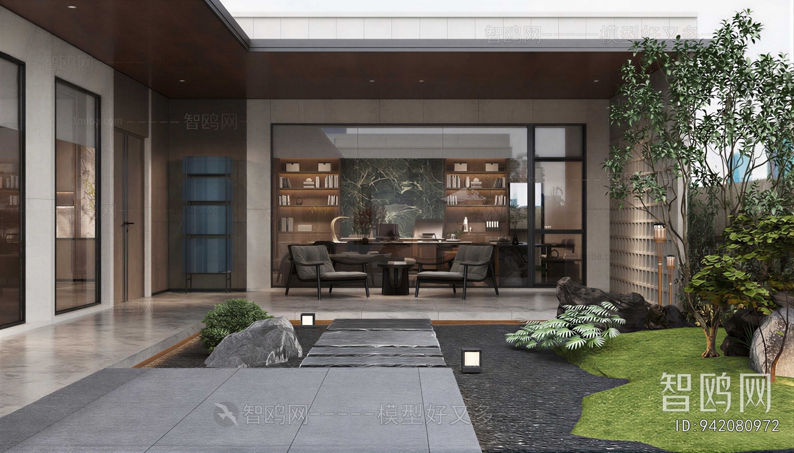 New Chinese Style Courtyard/landscape