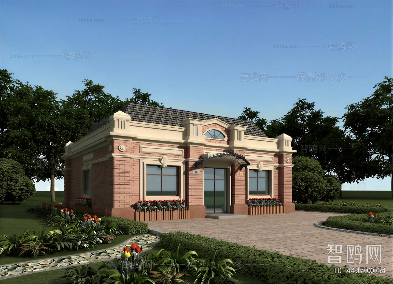 Simple European Style Public Building