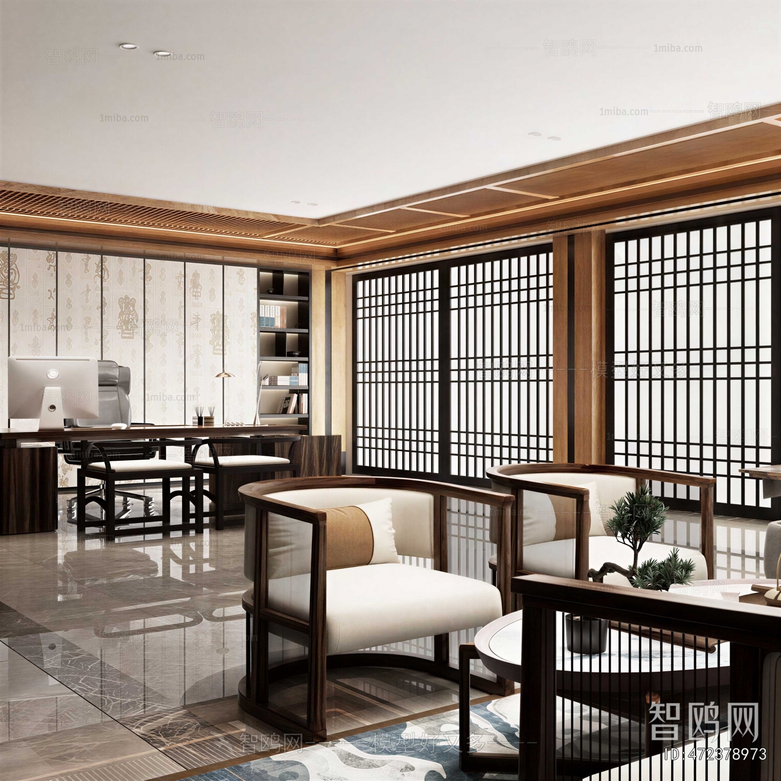 New Chinese Style Manager's Office