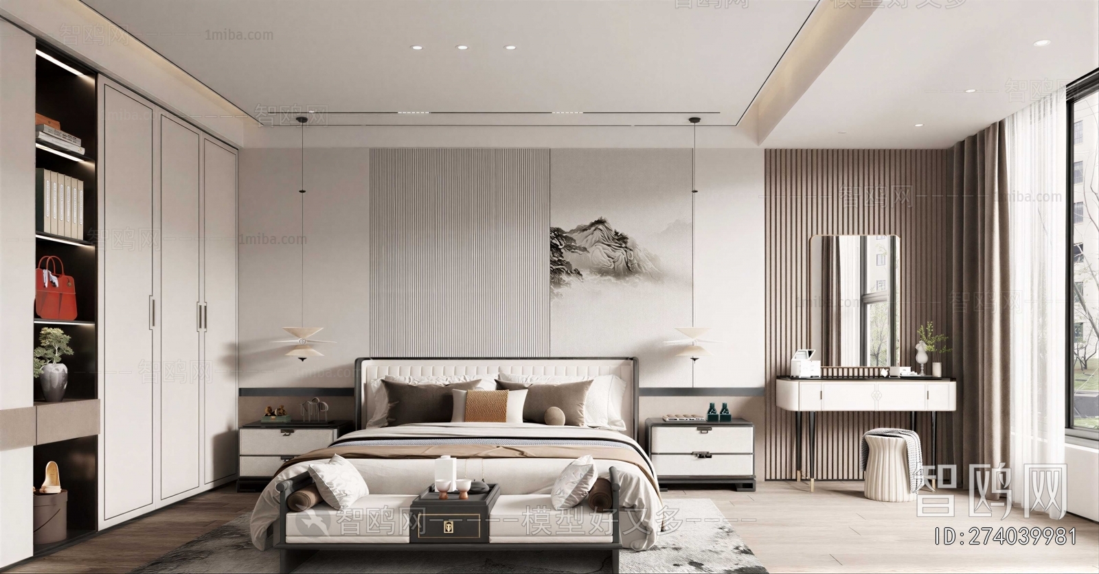 New Chinese Style Bedroom