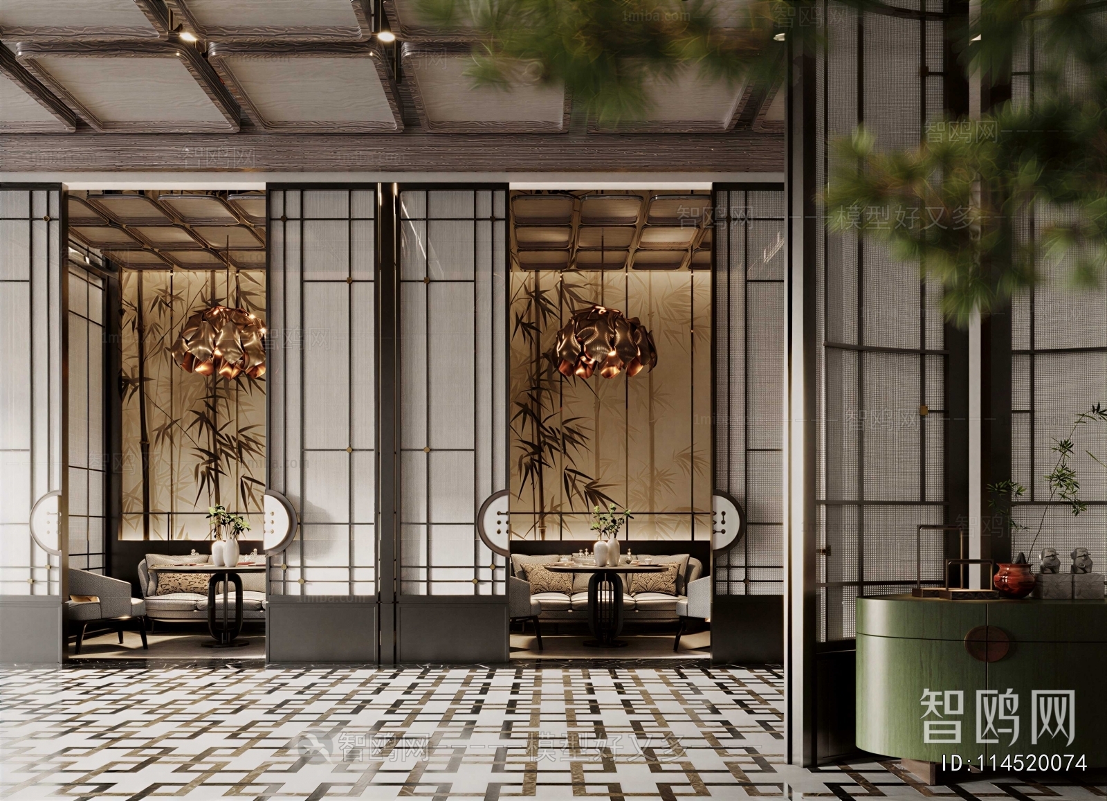 New Chinese Style Lobby Hall