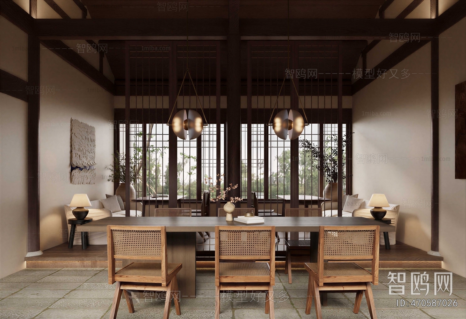 New Chinese Style Teahouse Tea House