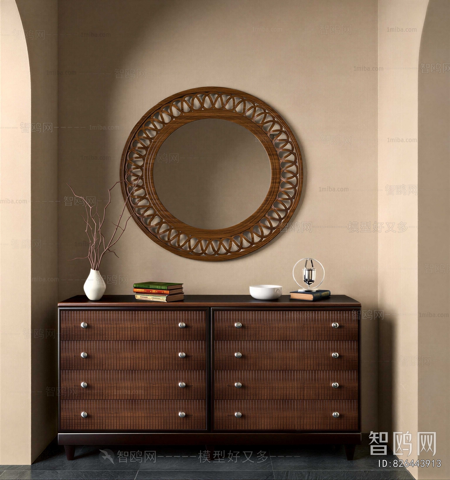 Wabi-sabi Style Entrance Cabinet