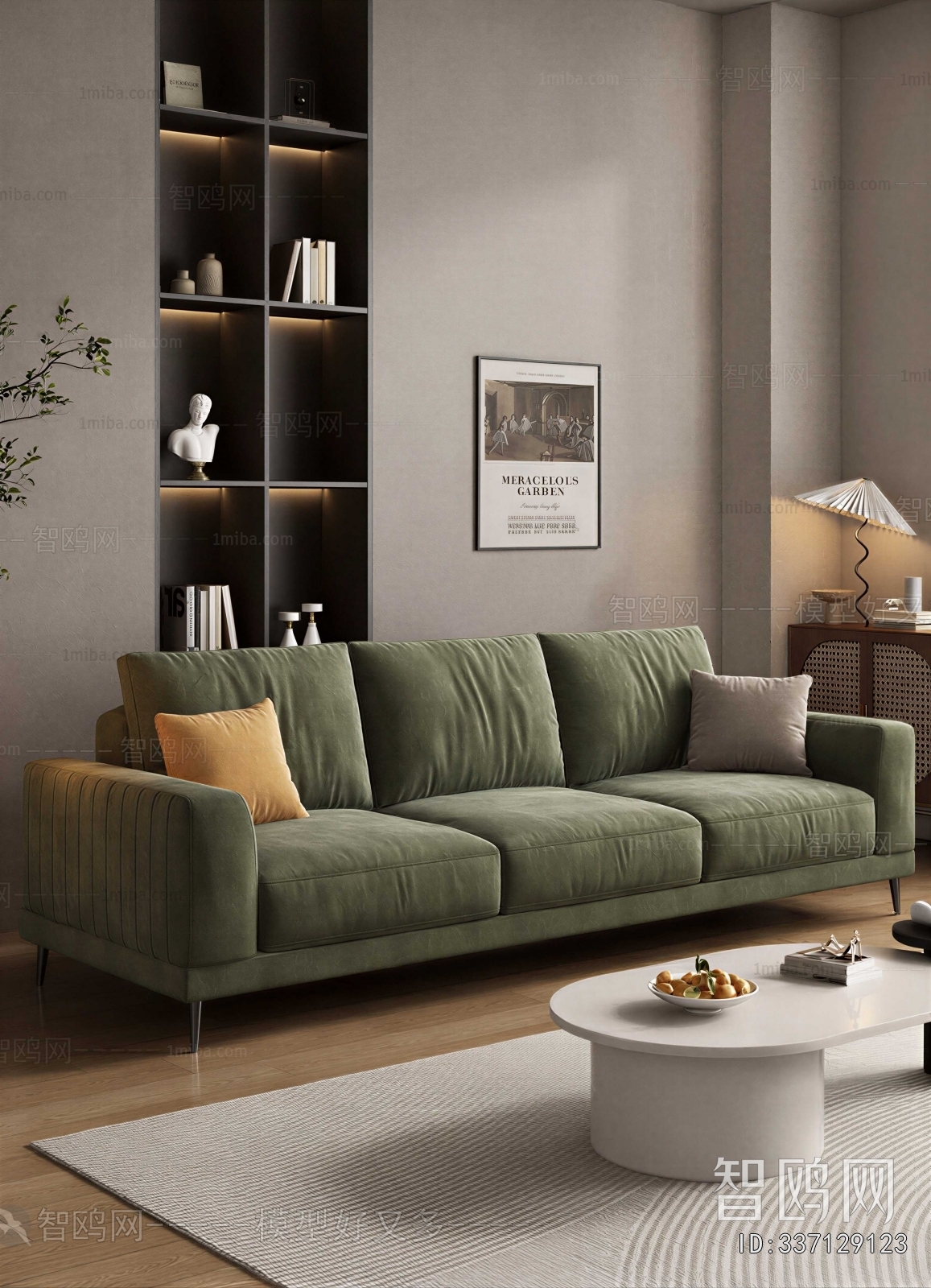 Modern Three-seat Sofa