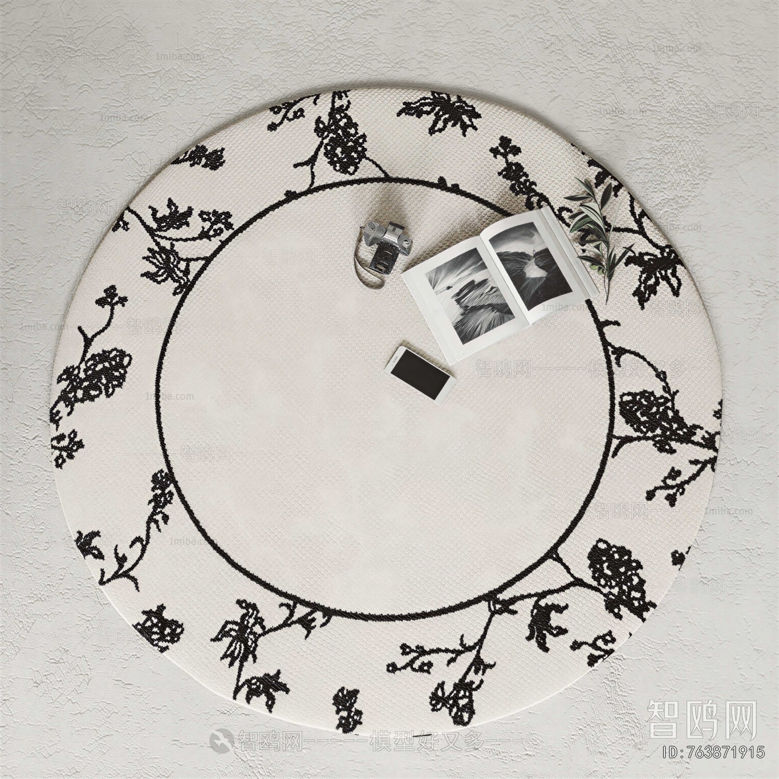 French Style Circular Carpet