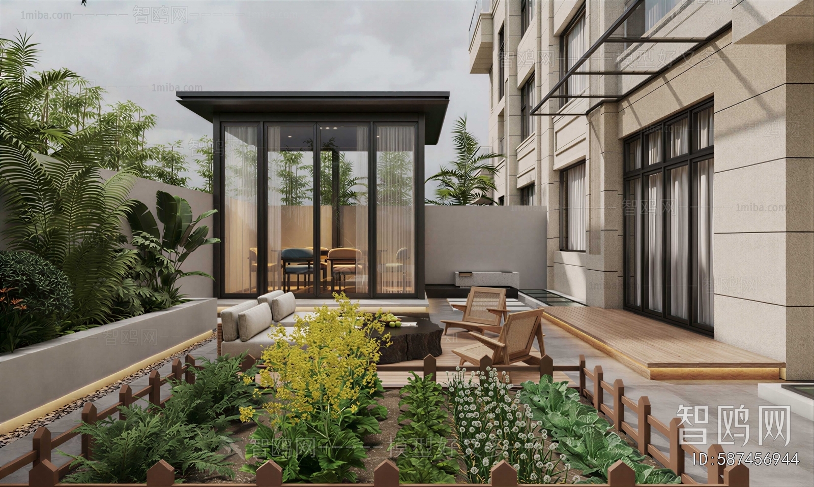 Modern Courtyard/landscape