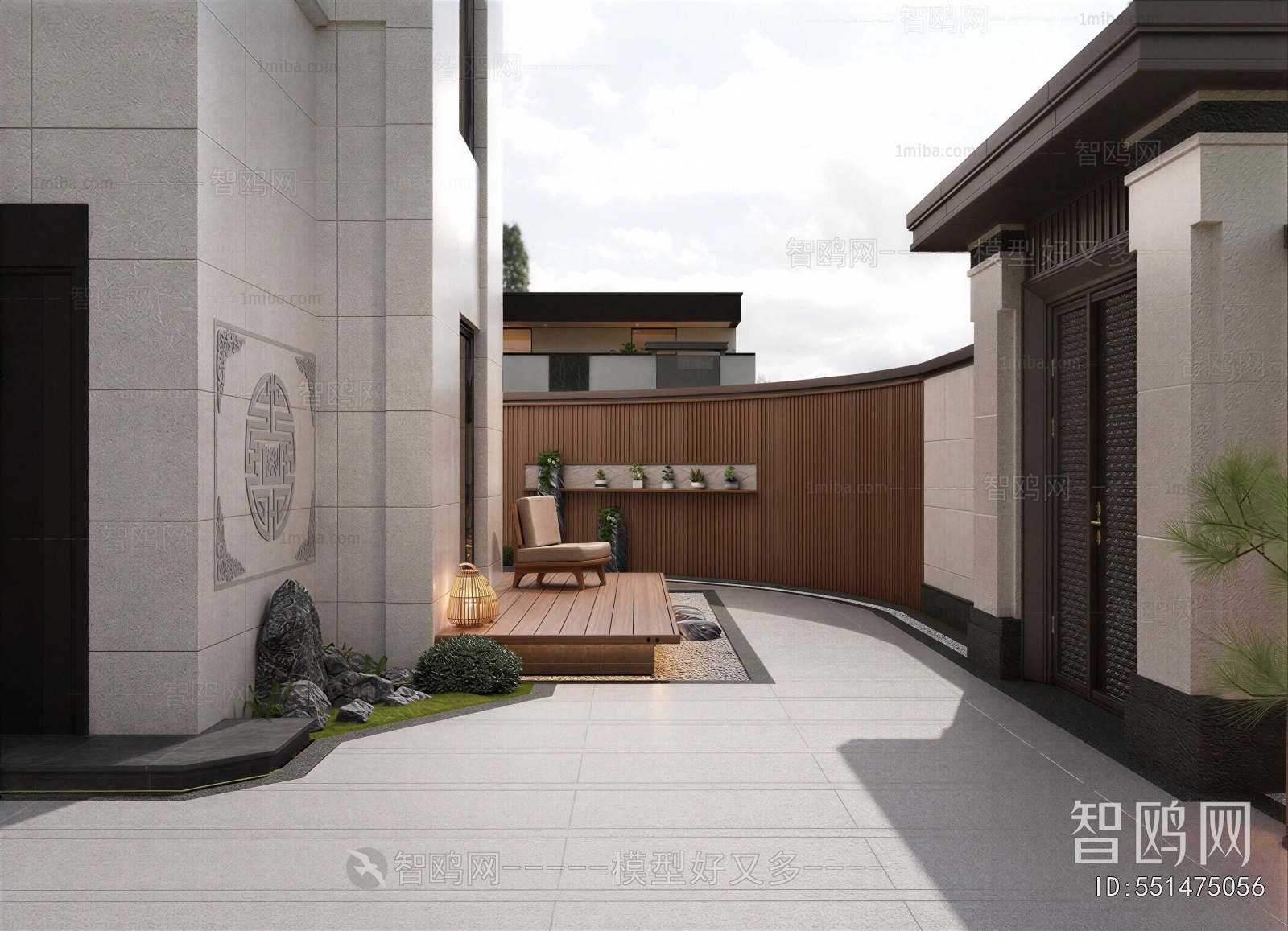 New Chinese Style Courtyard/landscape