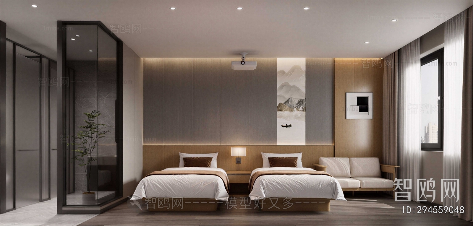 New Chinese Style Guest Room