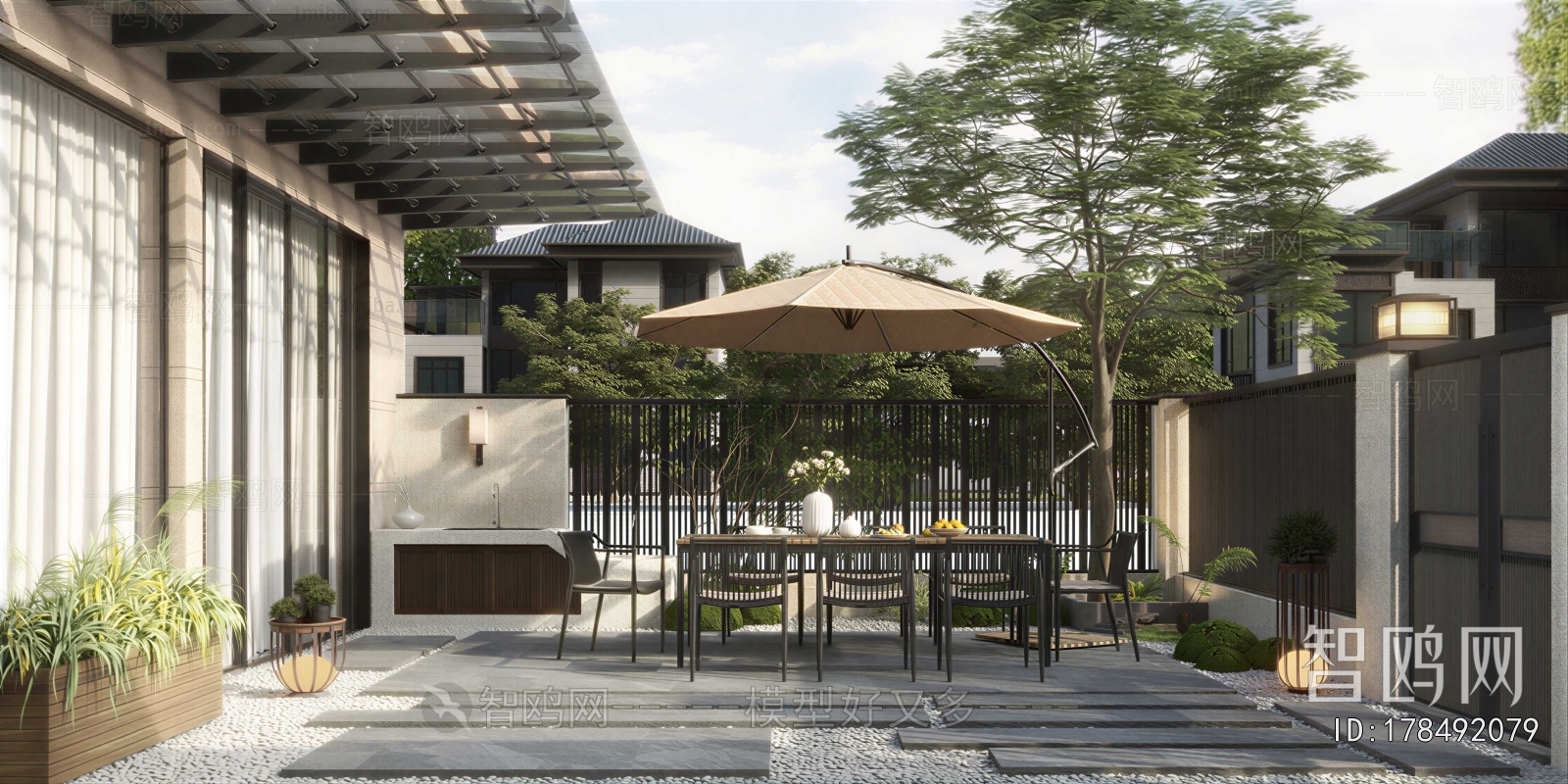 Modern Courtyard/landscape