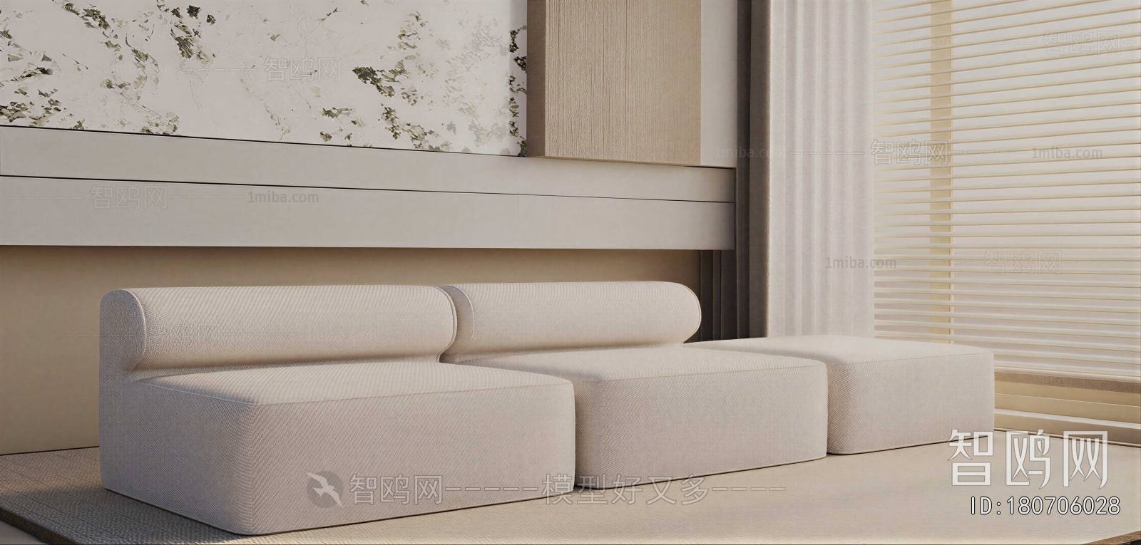 Modern Three-seat Sofa