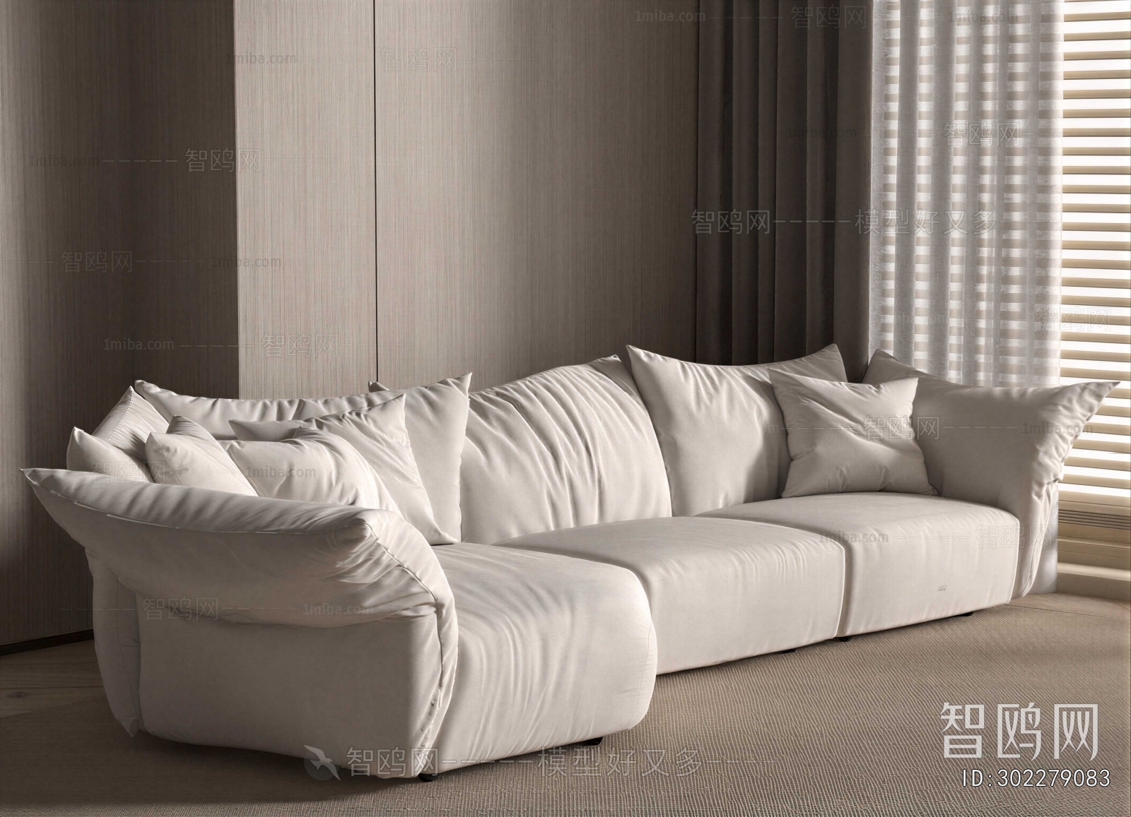 Modern Three-seat Sofa
