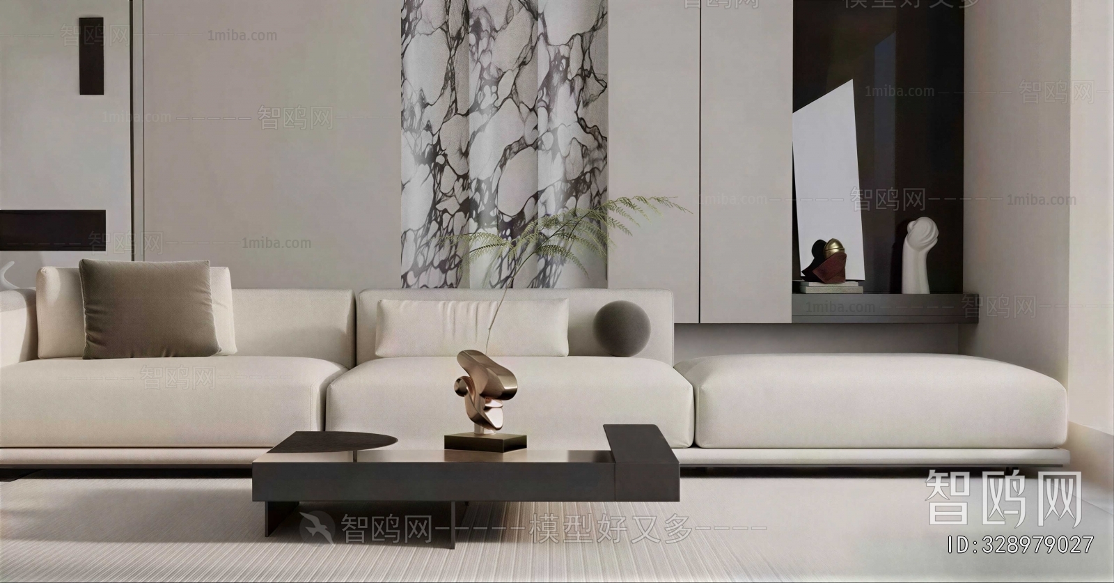 Modern Three-seat Sofa