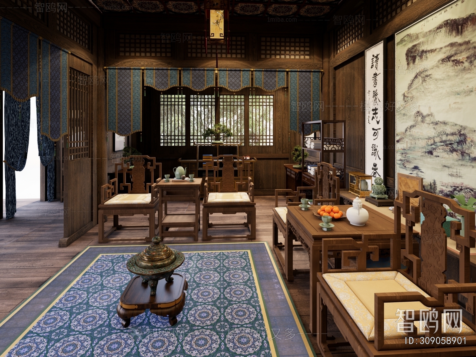 Chinese Style A Living Room