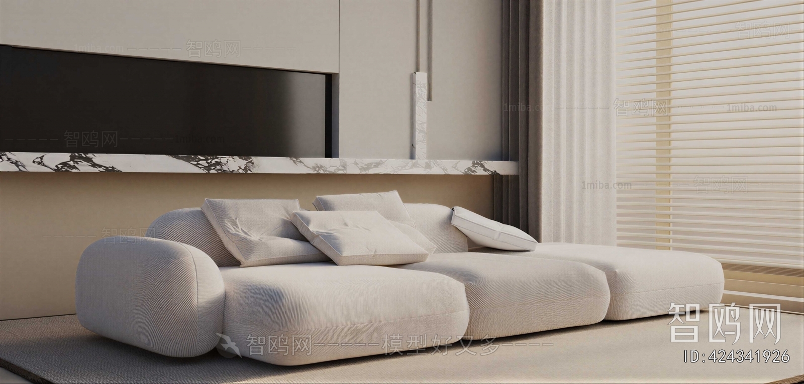 Modern Three-seat Sofa