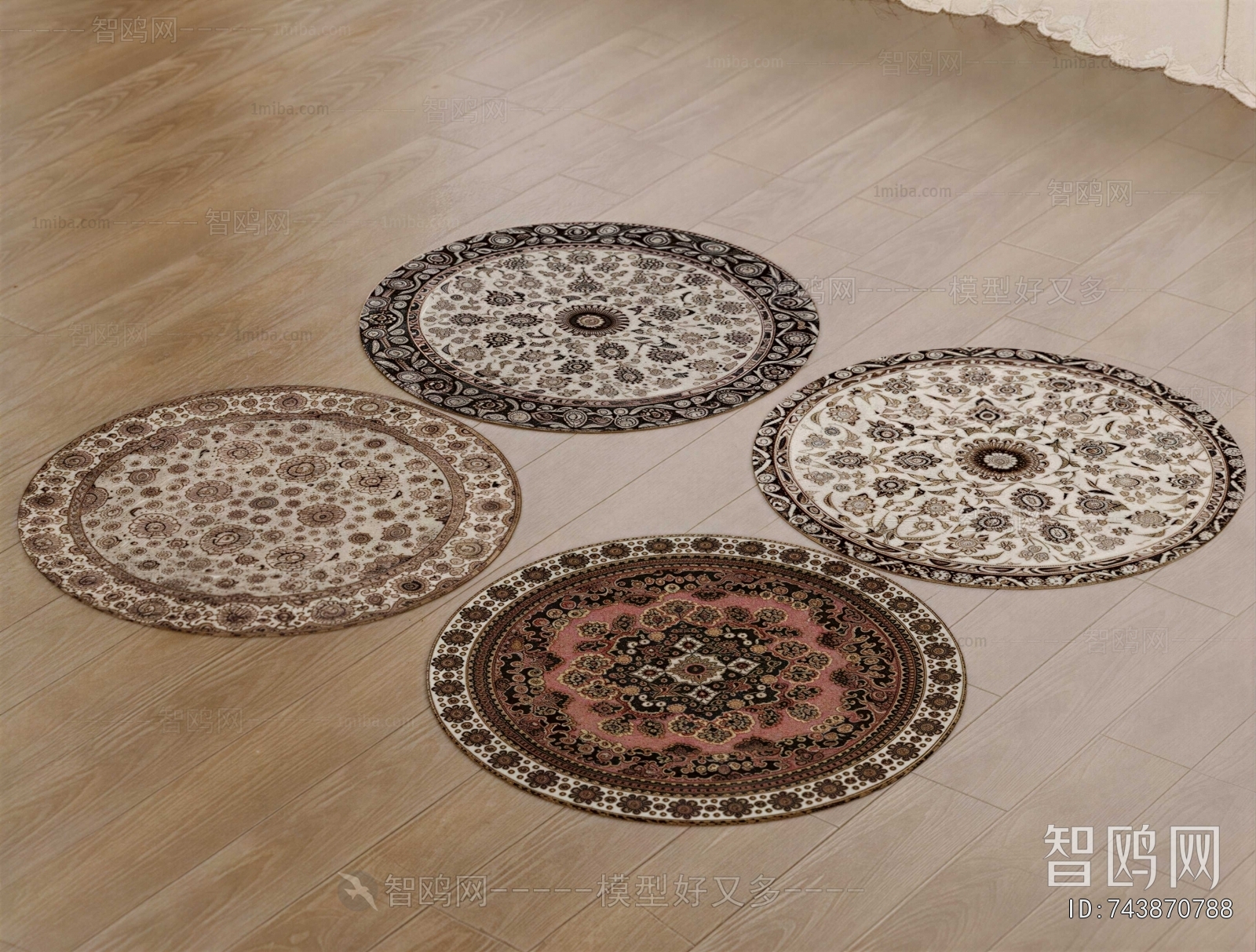 European Style Circular Carpet