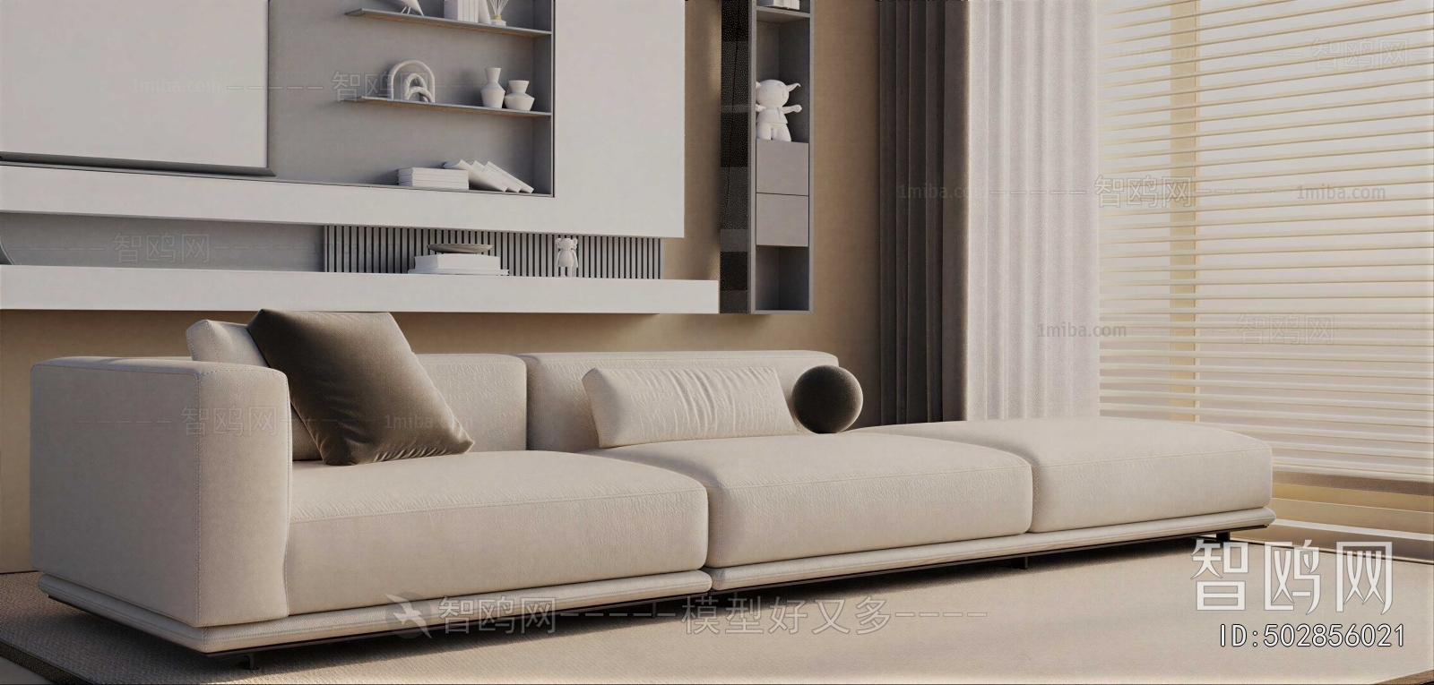 Modern Three-seat Sofa