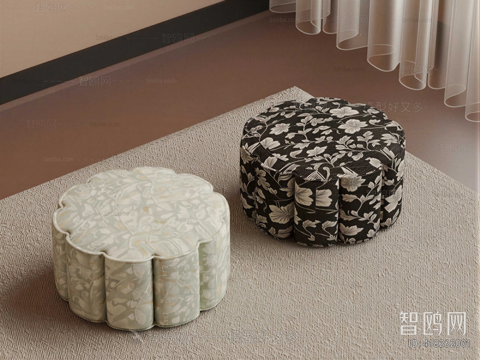 French Style Sofa Stool