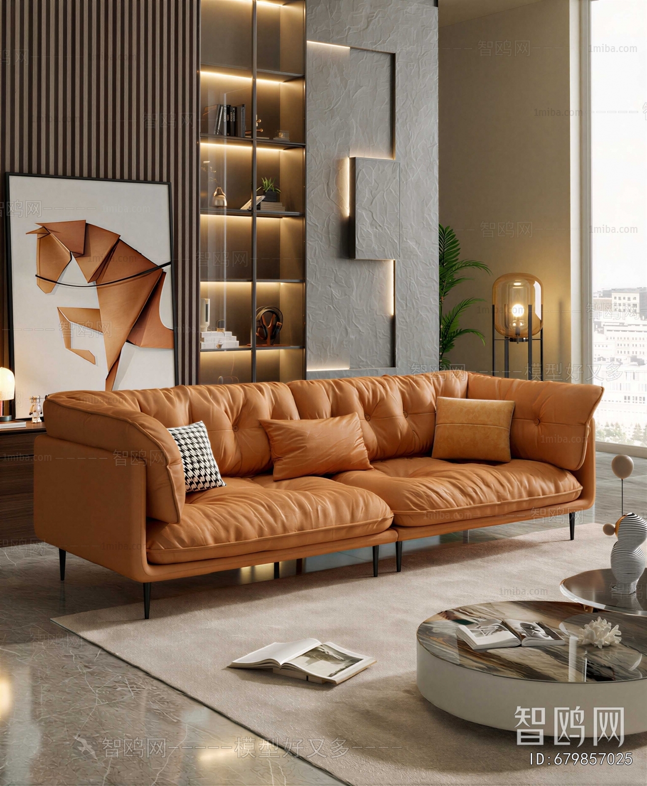 Modern Three-seat Sofa