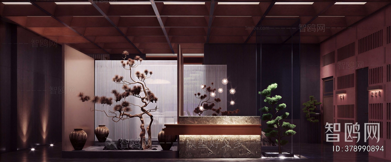 New Chinese Style Lobby Hall