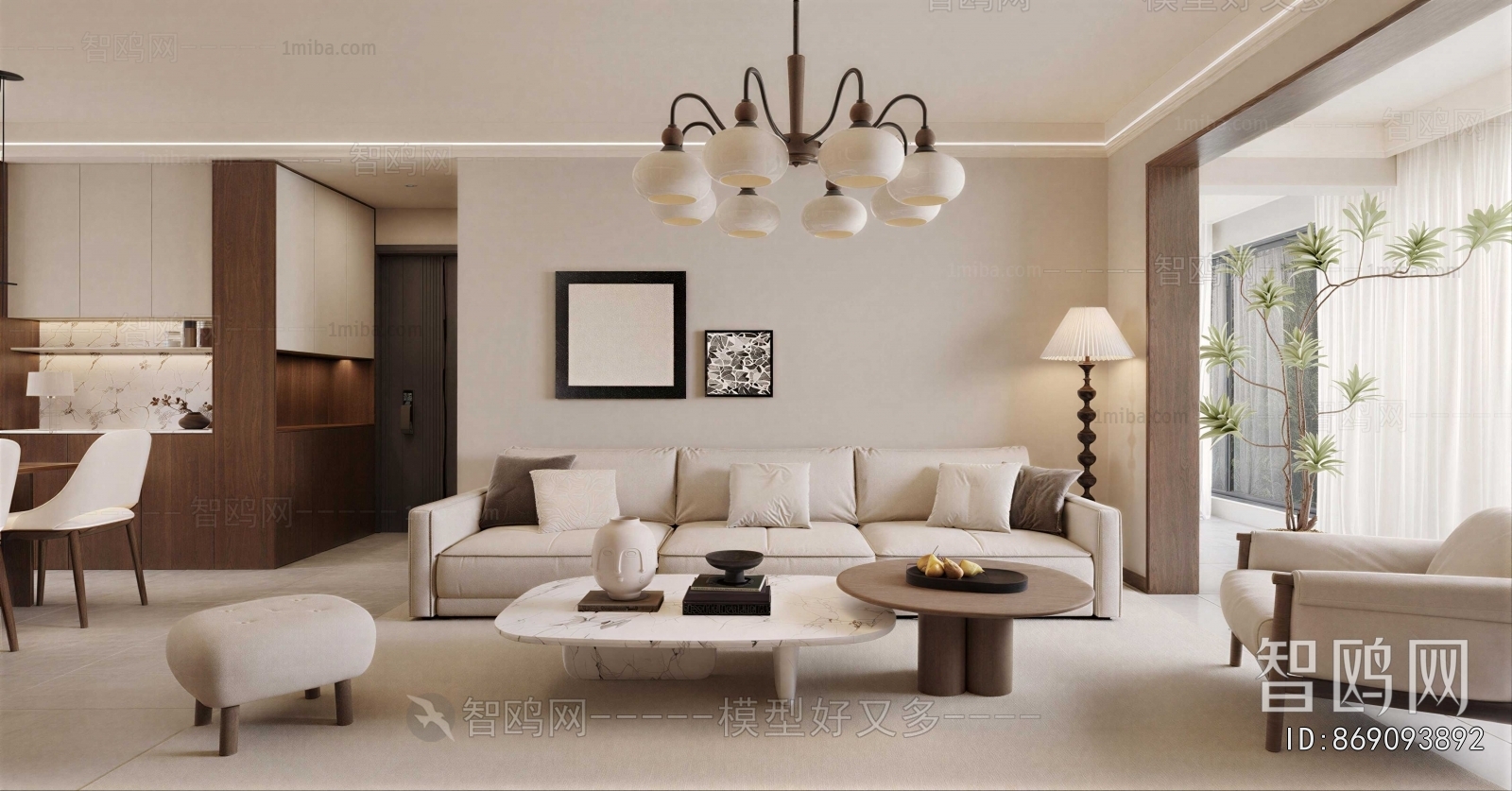 Wabi-sabi Style A Living Room