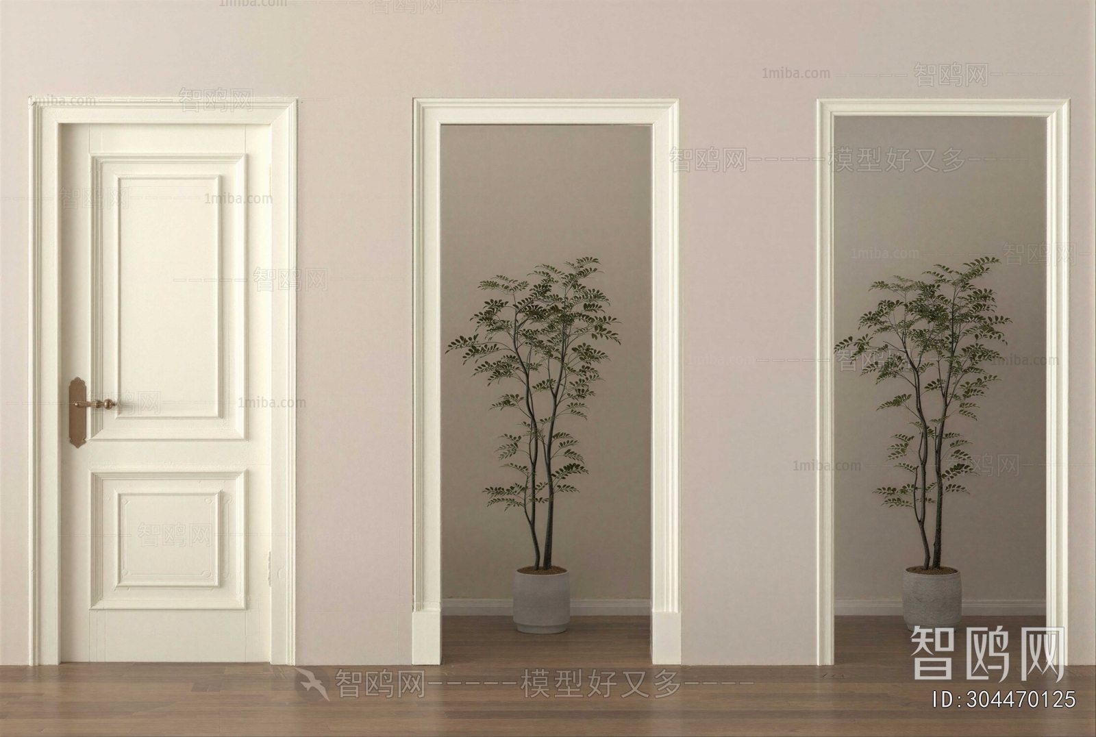 Modern Ground Green Plant Potted Plants