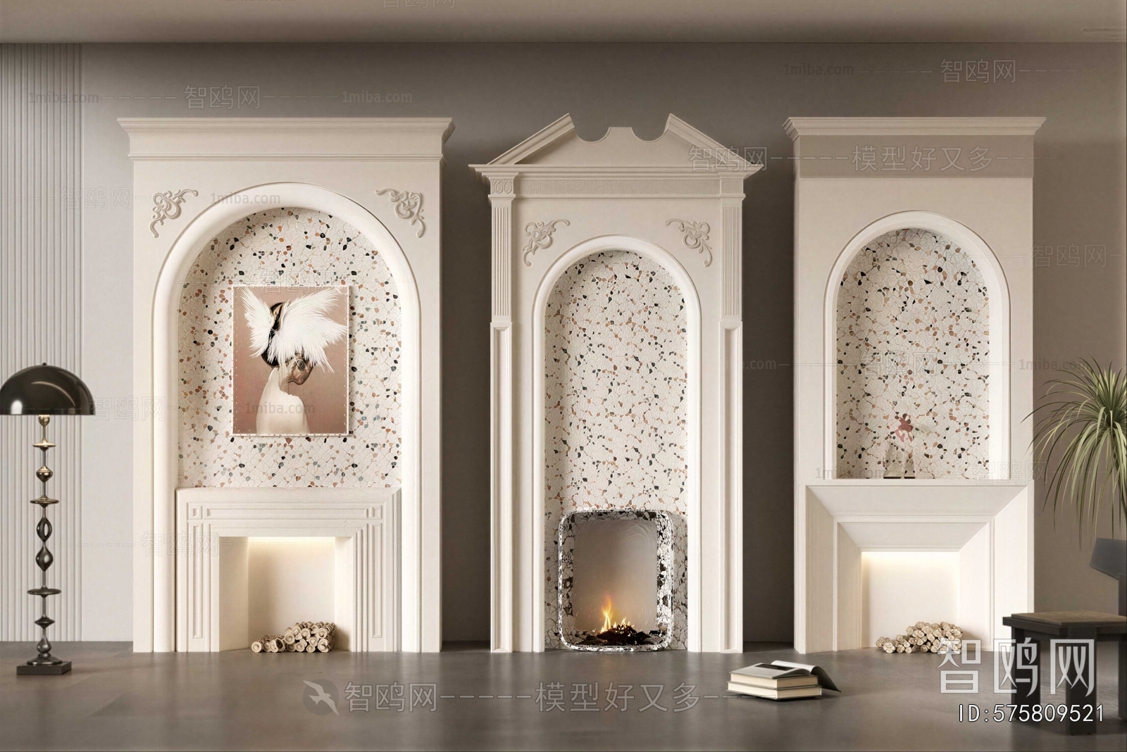 French Style Fireplace