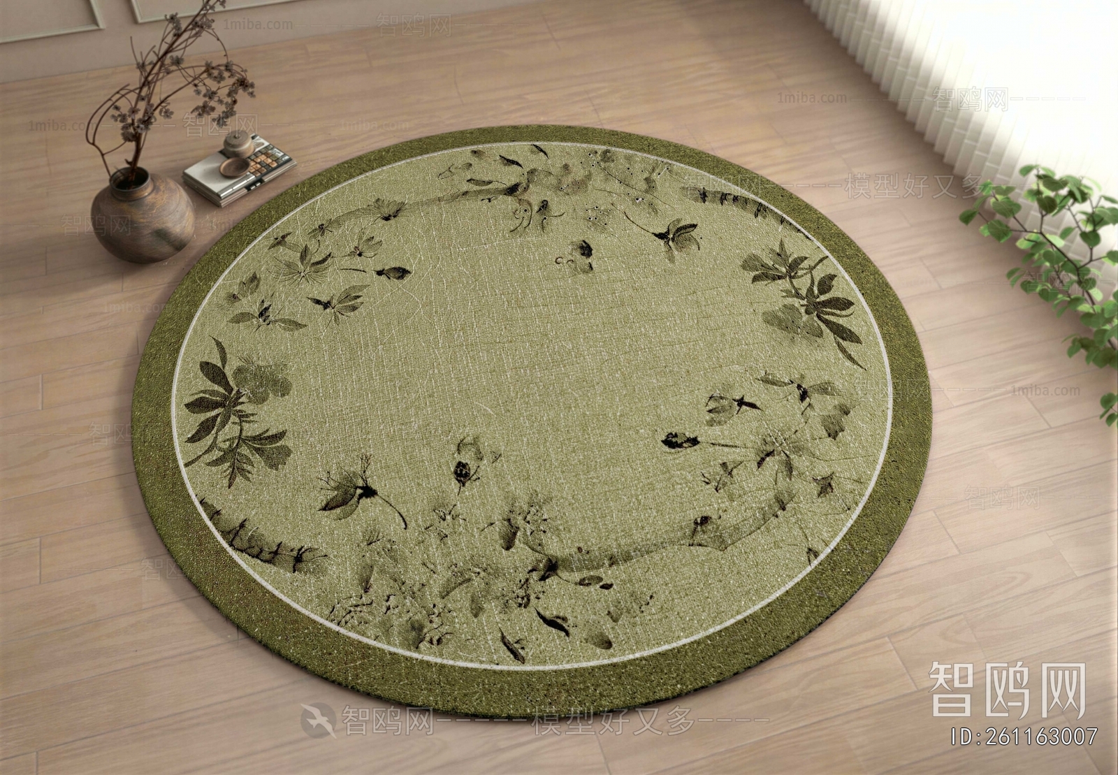 French Style Circular Carpet