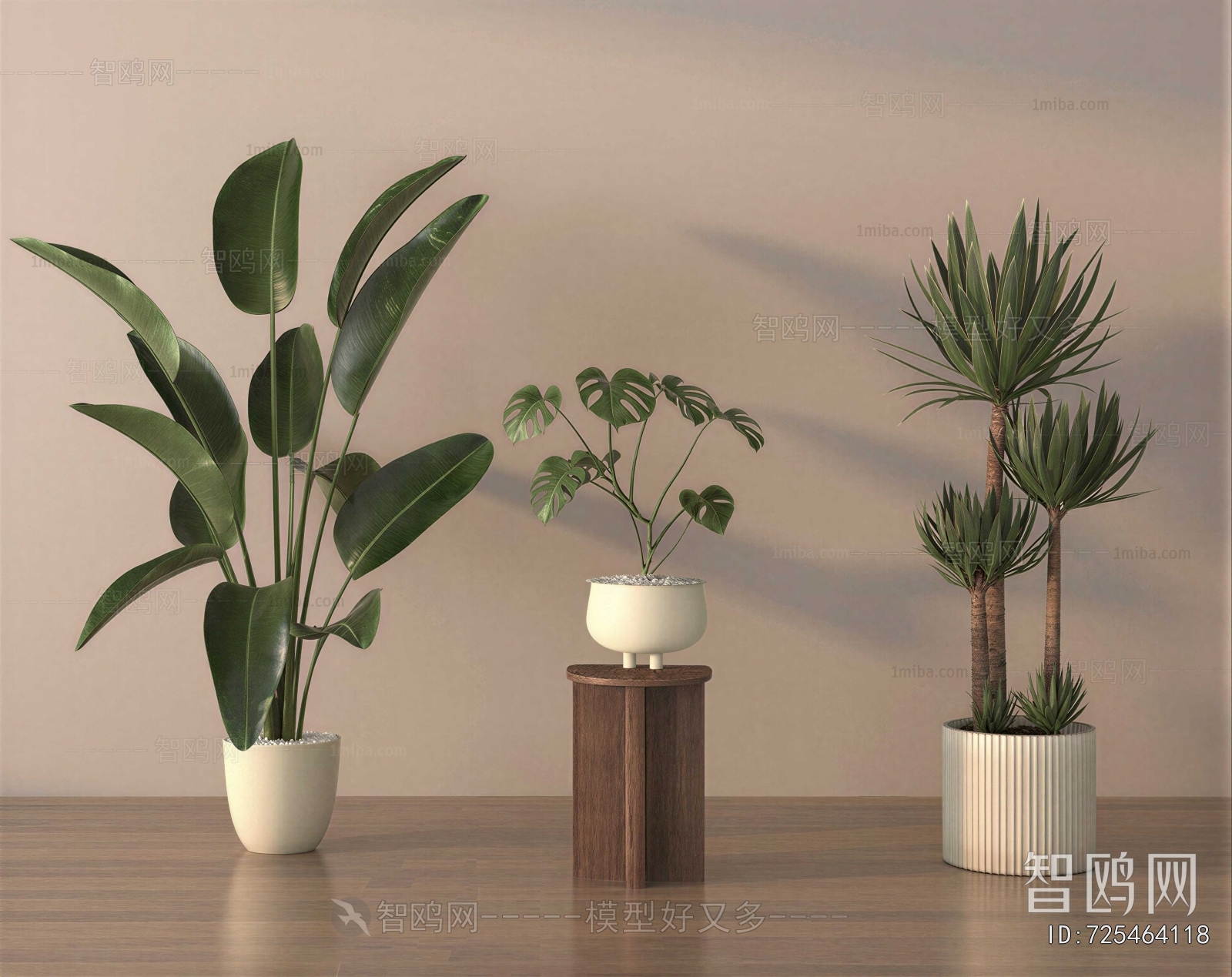Modern Ground Green Plant Potted Plants