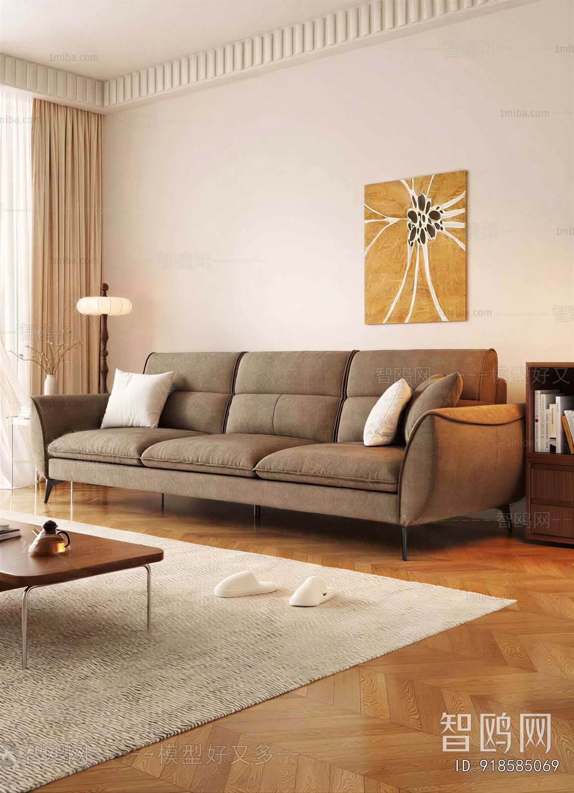 Modern Three-seat Sofa