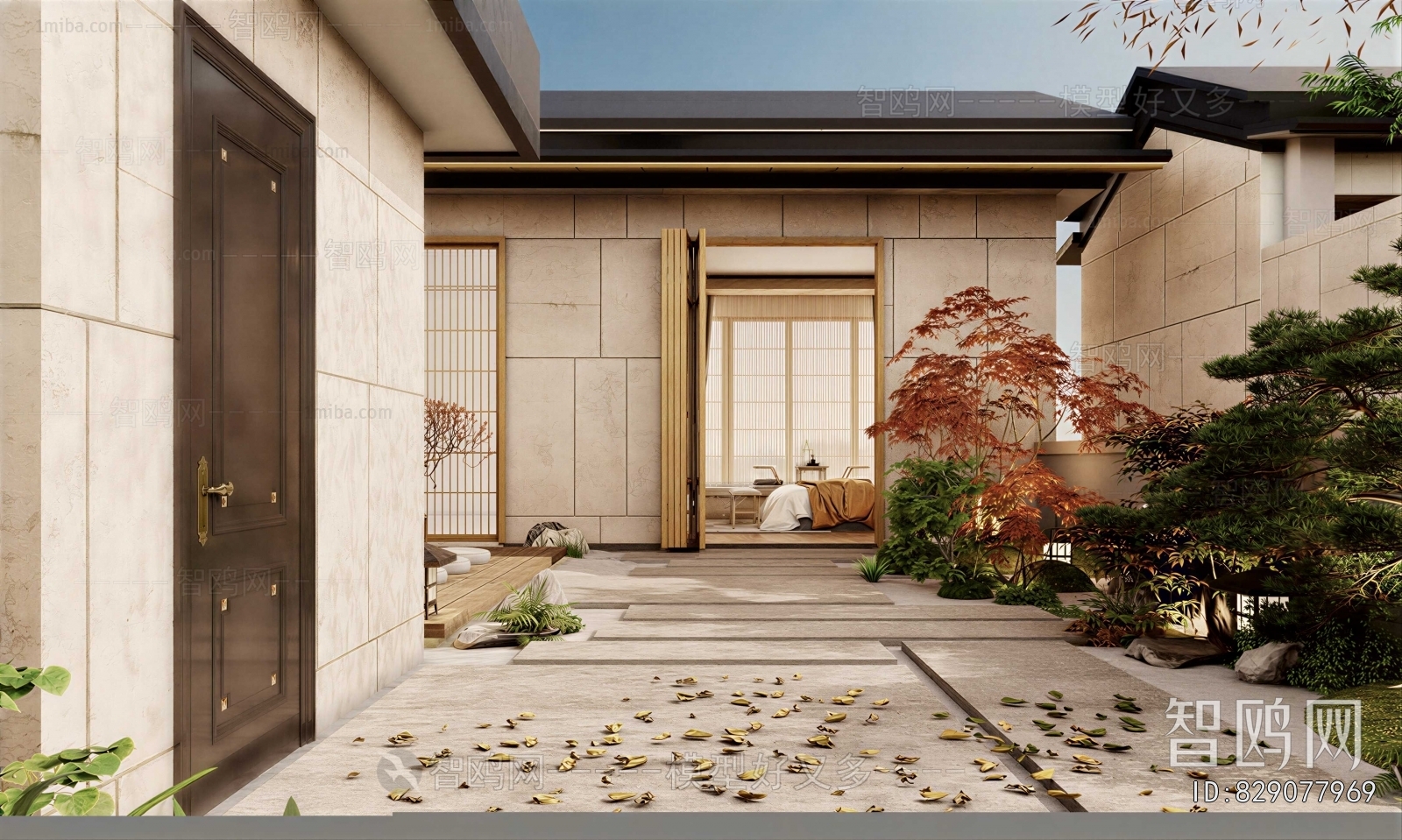 New Chinese Style Courtyard/landscape