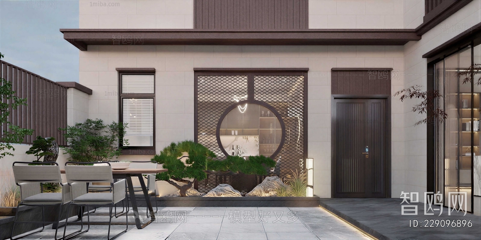 New Chinese Style Courtyard/landscape