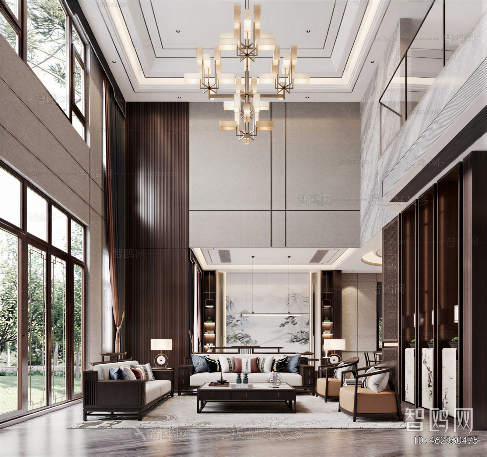 New Chinese Style A Living Room