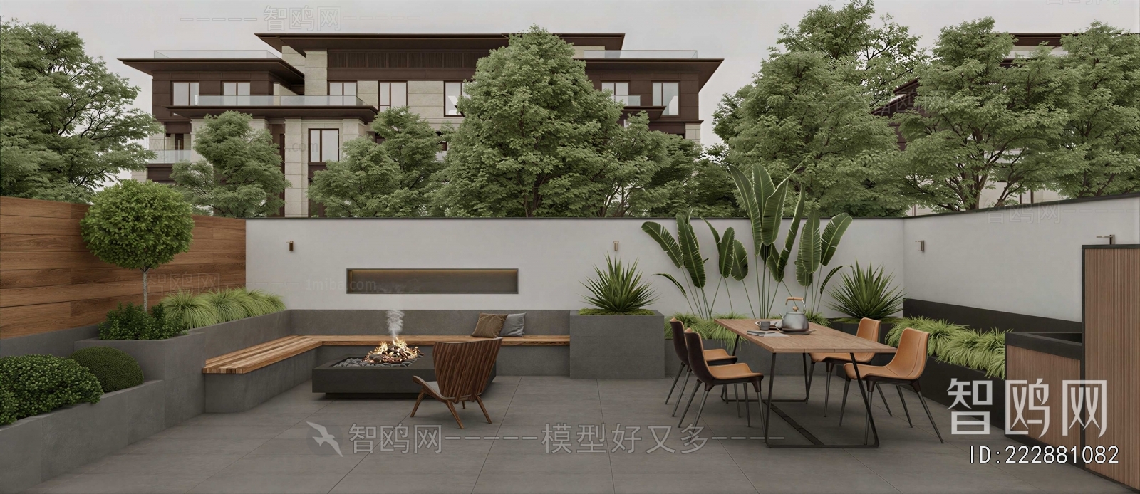 Modern Courtyard/landscape