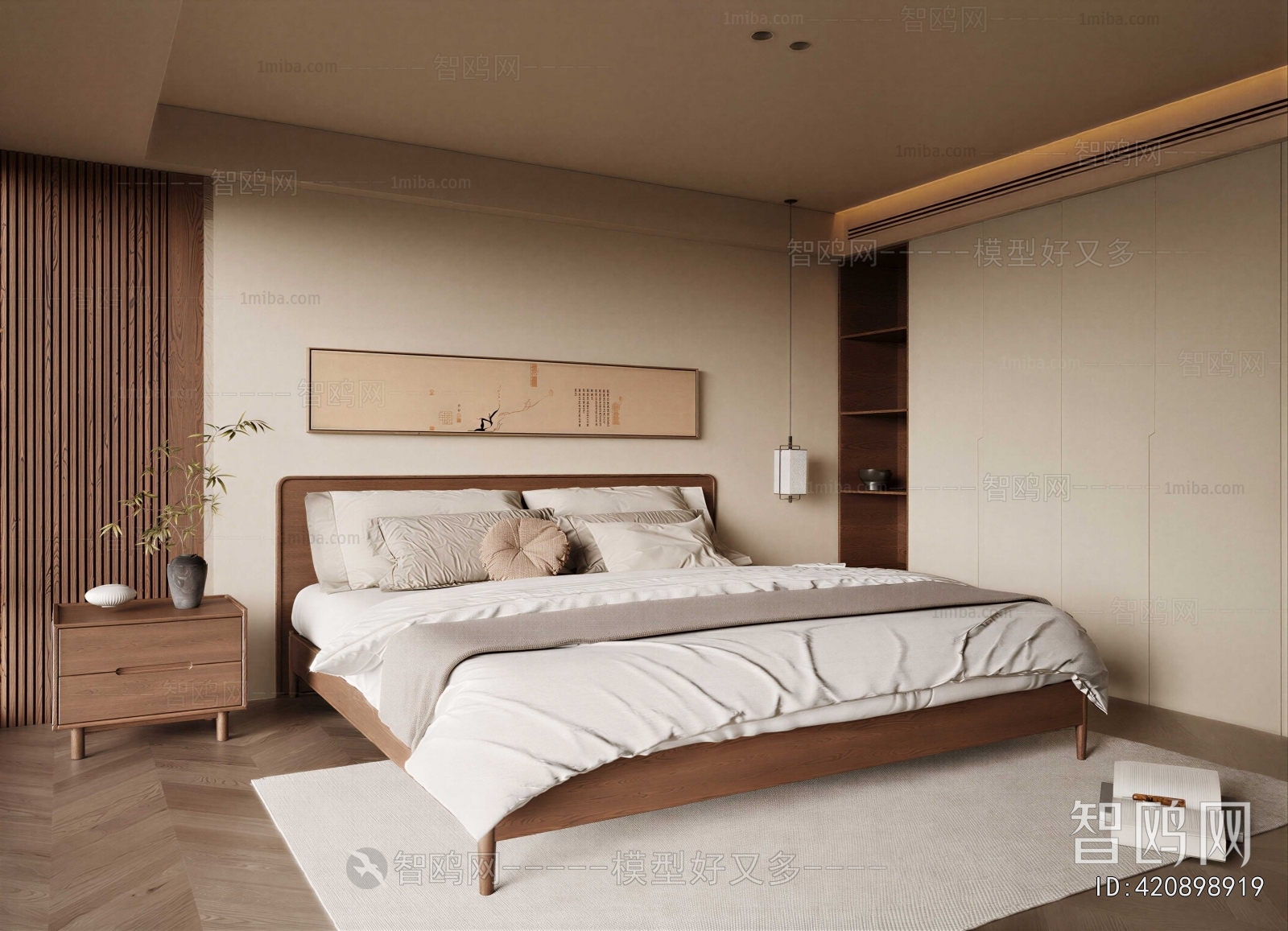 New Chinese Style Bedroom