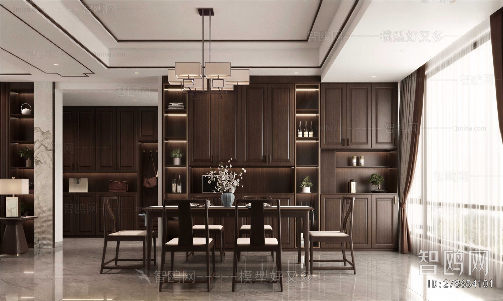 New Chinese Style Dining Room