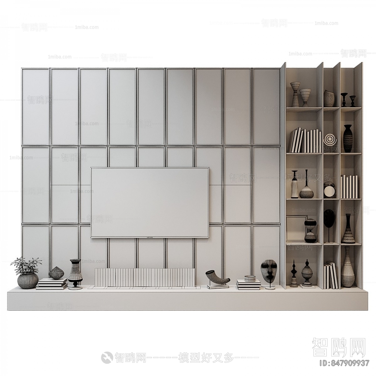 New Chinese Style TV Wall