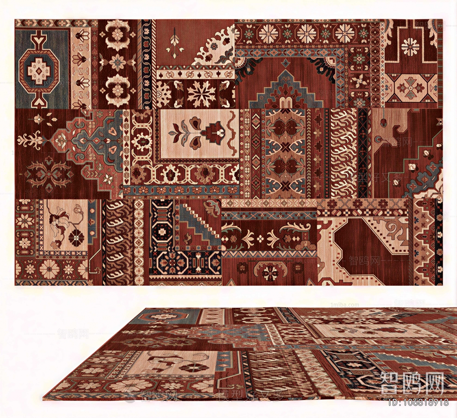 European Style Patterned Carpet