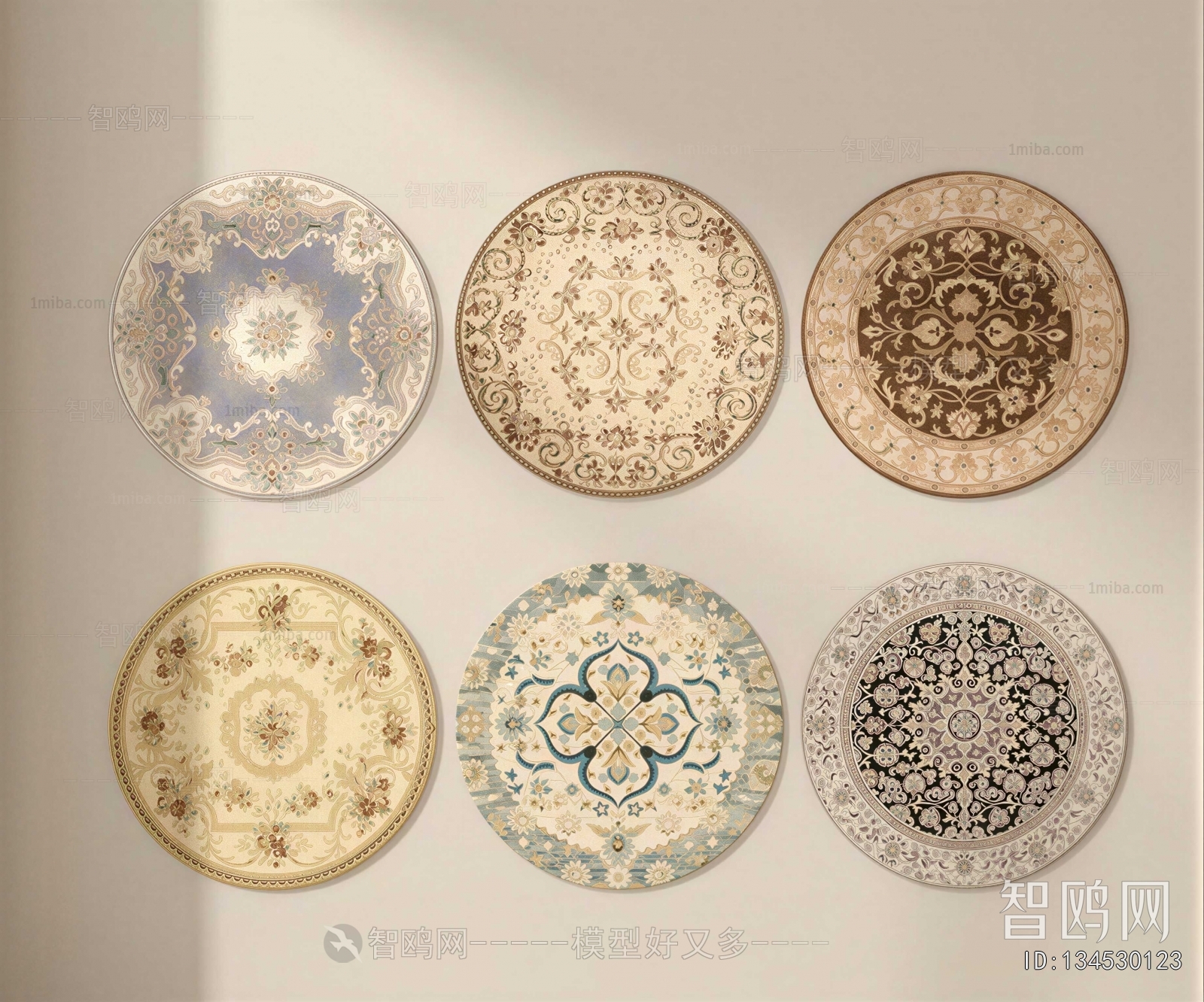 European Style Circular Carpet