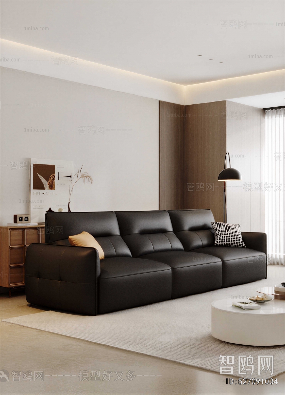 Modern Three-seat Sofa