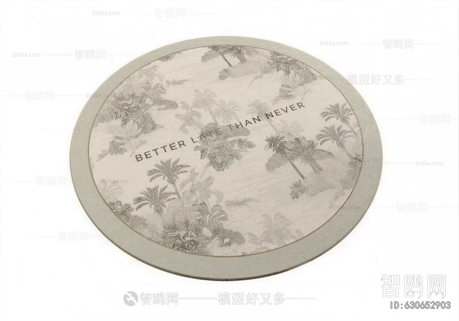 French Style Circular Carpet